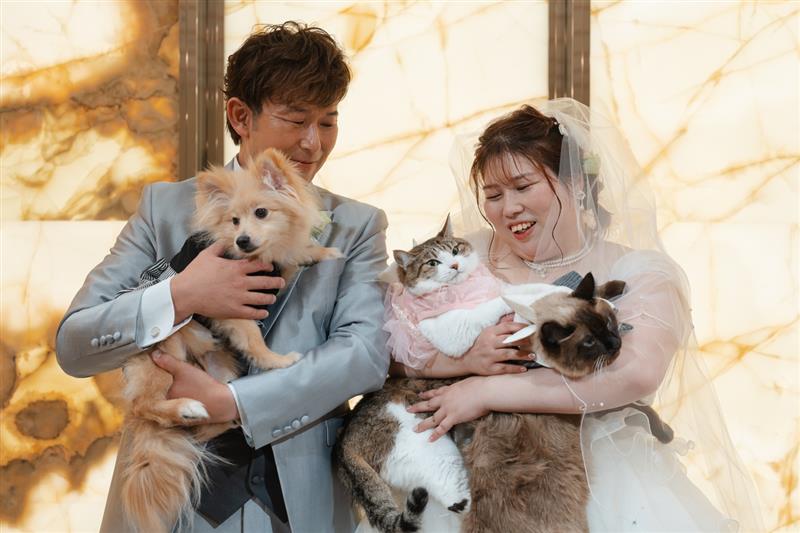 わんちゃん＆ねこちゃんも一緒に！素敵なファミリーウェディング